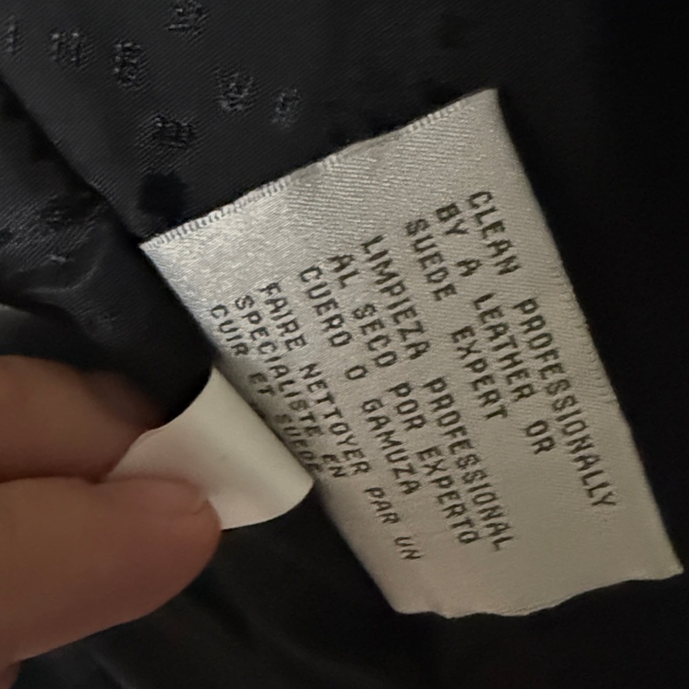 NINE WEST Black Leather Women's Jacket - Picture 12 of 13